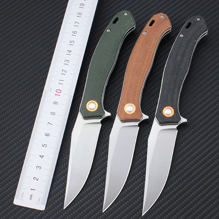 Оптовая продажа D2 стальное лезвие Micarta Ручка шариковый подшипник складной нож