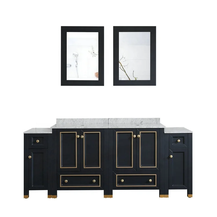 Super large storage space Luxury Bathroom Vanity Cabinet Set in STOCK