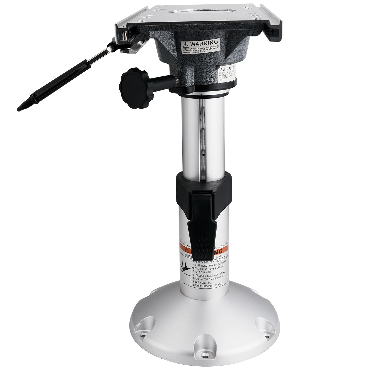 HANSE MARINE Aluminium Adjustable Pedestal for Boat Seat High Quality High Polished