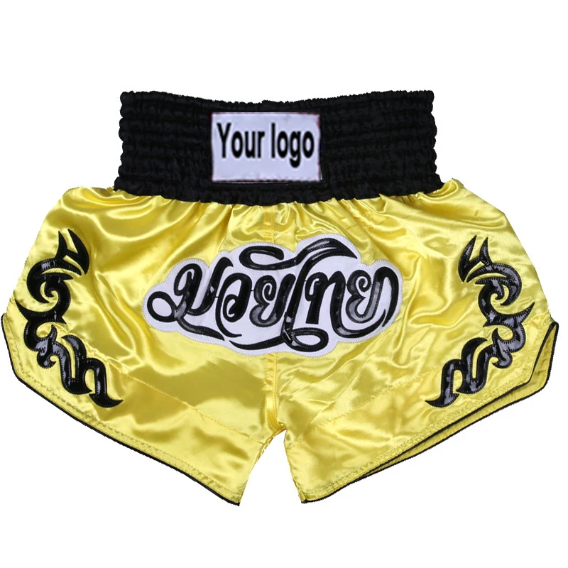 Customize your Muay Thai fighting shorts, MMA shorts costume training cage fighting fighting martial arts Taekwondo shorts costu