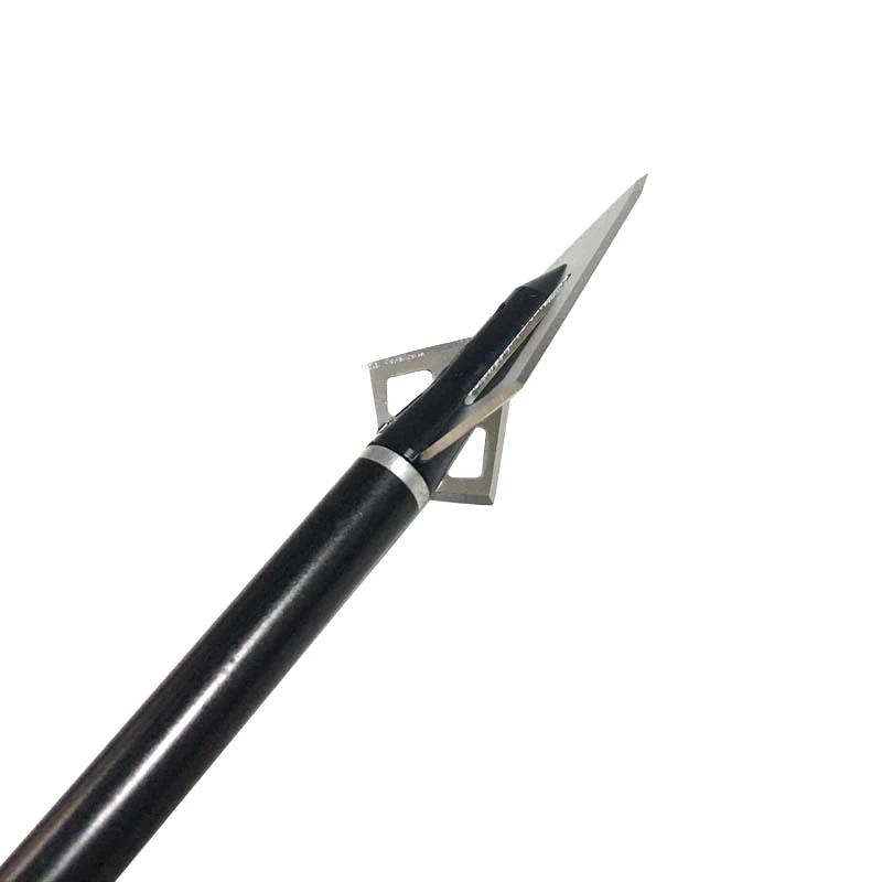 Hi Top Cabecas Largas Silver 6.5G/100gr Archery Field Points Arrow Point Mechanical Broadhead Fixed 2 Blade