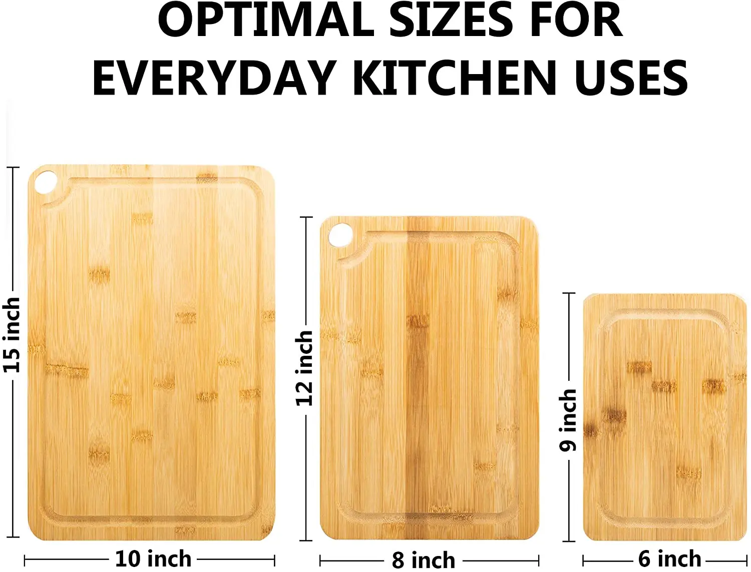 Cheap hot sale top quality  bamboo cutting board set of 3