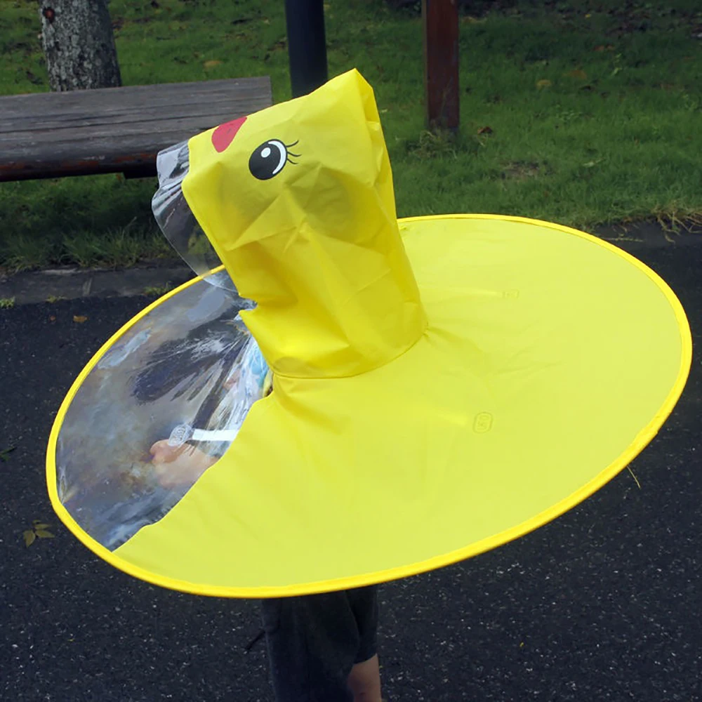 Ufo  Umbrella Automatic Folding Umbrella Children Creative Gifts Umbrella Student Woman Man Rain Hat