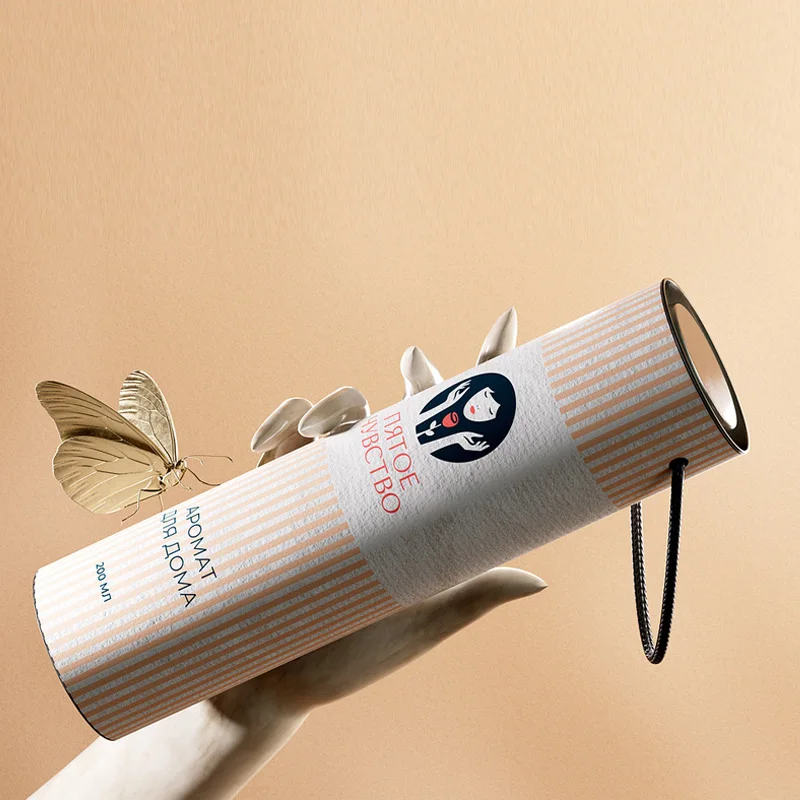 A3 A4 A5 Large Long Cardboard Custom Made Postal Tubes 330mm Long Black Kraft White Poster Tube