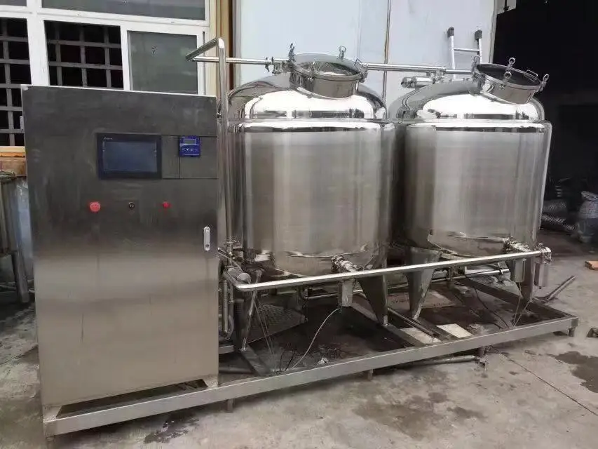 Food grade semi automatic brewery washing machine cip cleaning system cleaning the pipeline