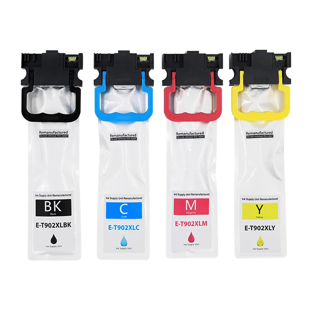T902XL Remanufactured Ink Cartridges for Epson 902 902XL T902X for Epson Workforce WF-C5210 WF-C5290 WF-C5710 WF-C5790