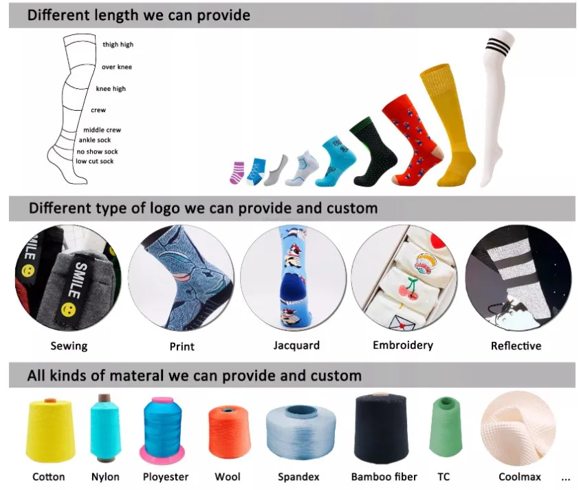 Wholesale High Quality Winter Socks Cotton Custom Jacquard Crazy  Dress Socks Colorful Festival Funny Women Crew Happy Socks Men
