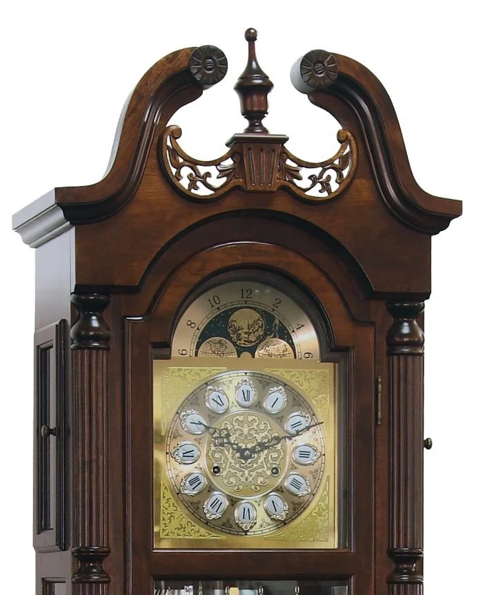 Clockswise Vintage Grandfather Wood Floor Pendulum clock Decorative Battery-Operated  Clock Brown, for Office, Home Decor