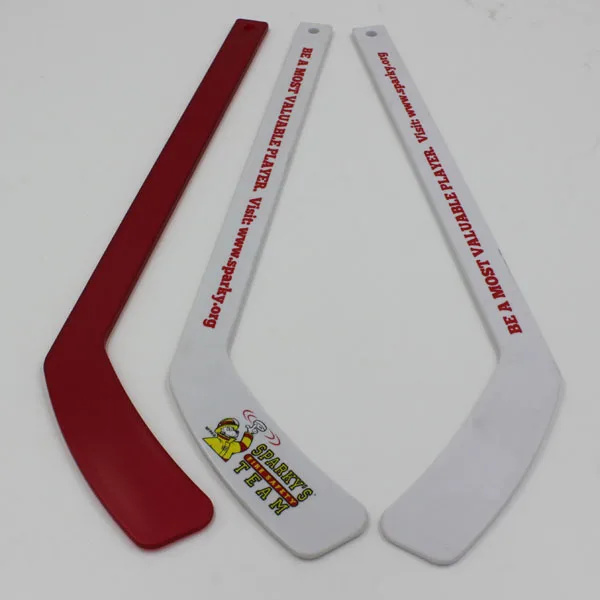 Plastic OEM/ODM mini ice hockey sticks Chinese factory with custom printing