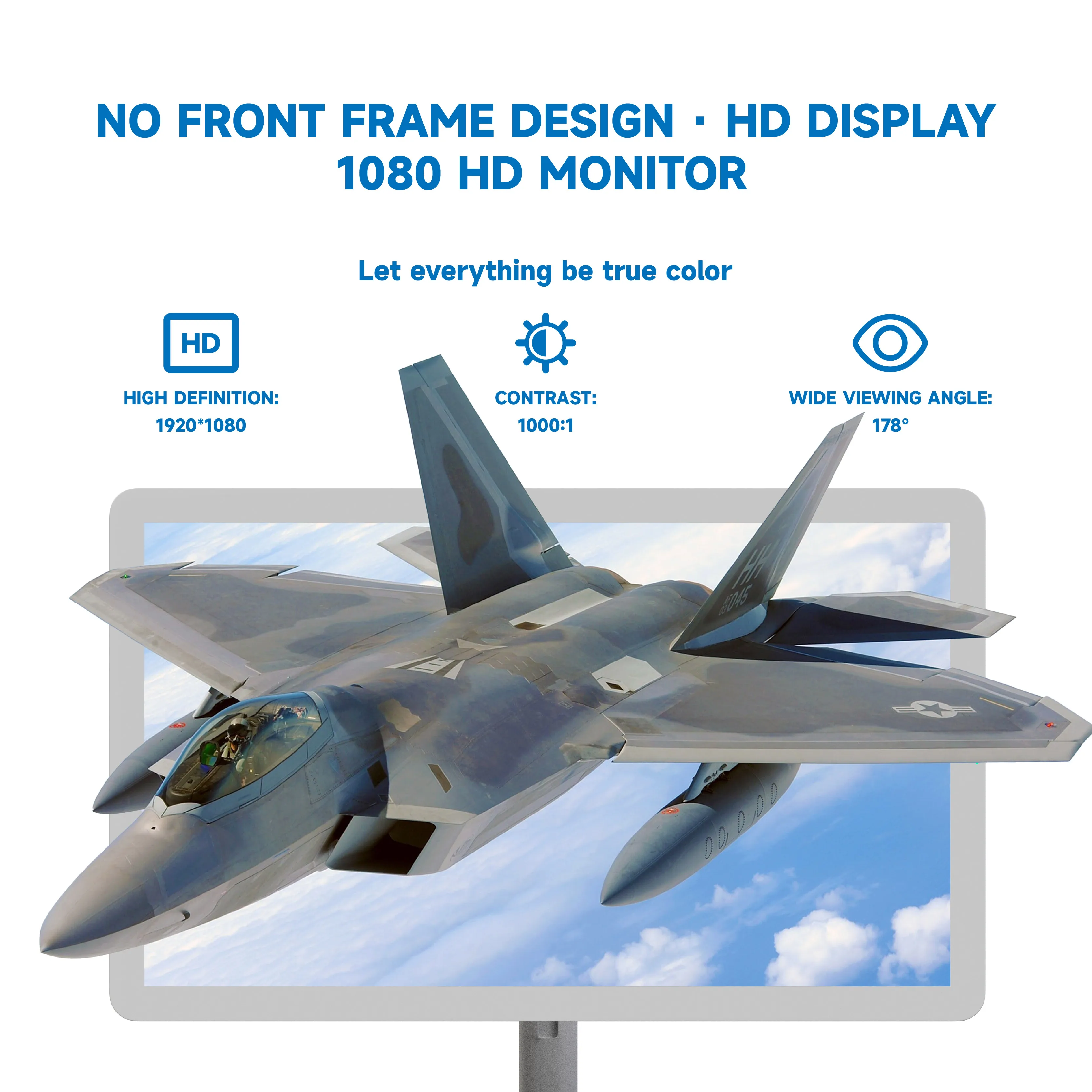 Bestie Portable mobile TV on wheels 21.5 inch touch screen smart TV monitor industrial JCPC home android 12 stand by tv