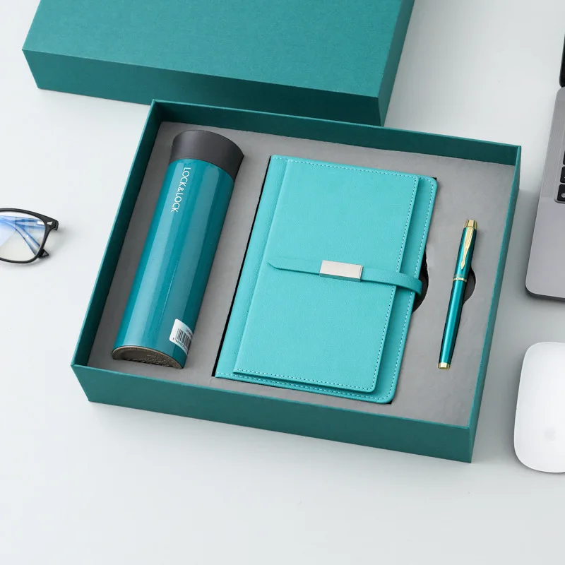 Custom Luxury Women Diary Notebook/Pen/Bottle Notebook Gift Set