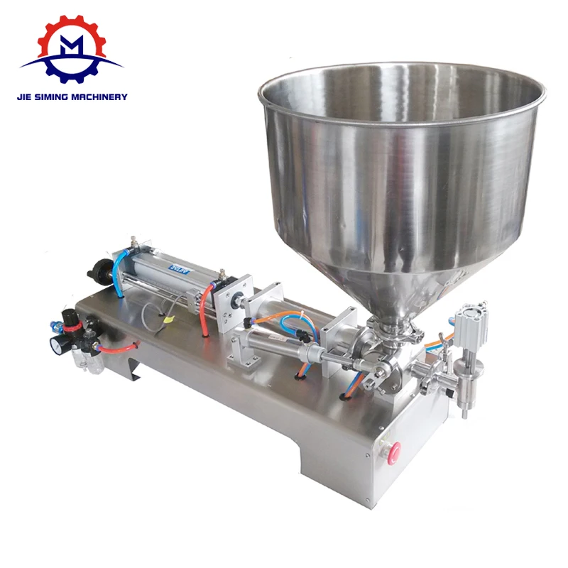 Semi Automatic Ice Cream Water Liquid Honey Juice Sauce Soft Drink Tomato Paste Filling Machine Single-head Filling Machine