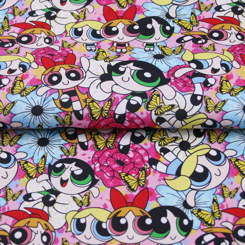 Digital Printing cartoon woven fabric Dress Clothing Tissu Coton 100% Cotton Fabric