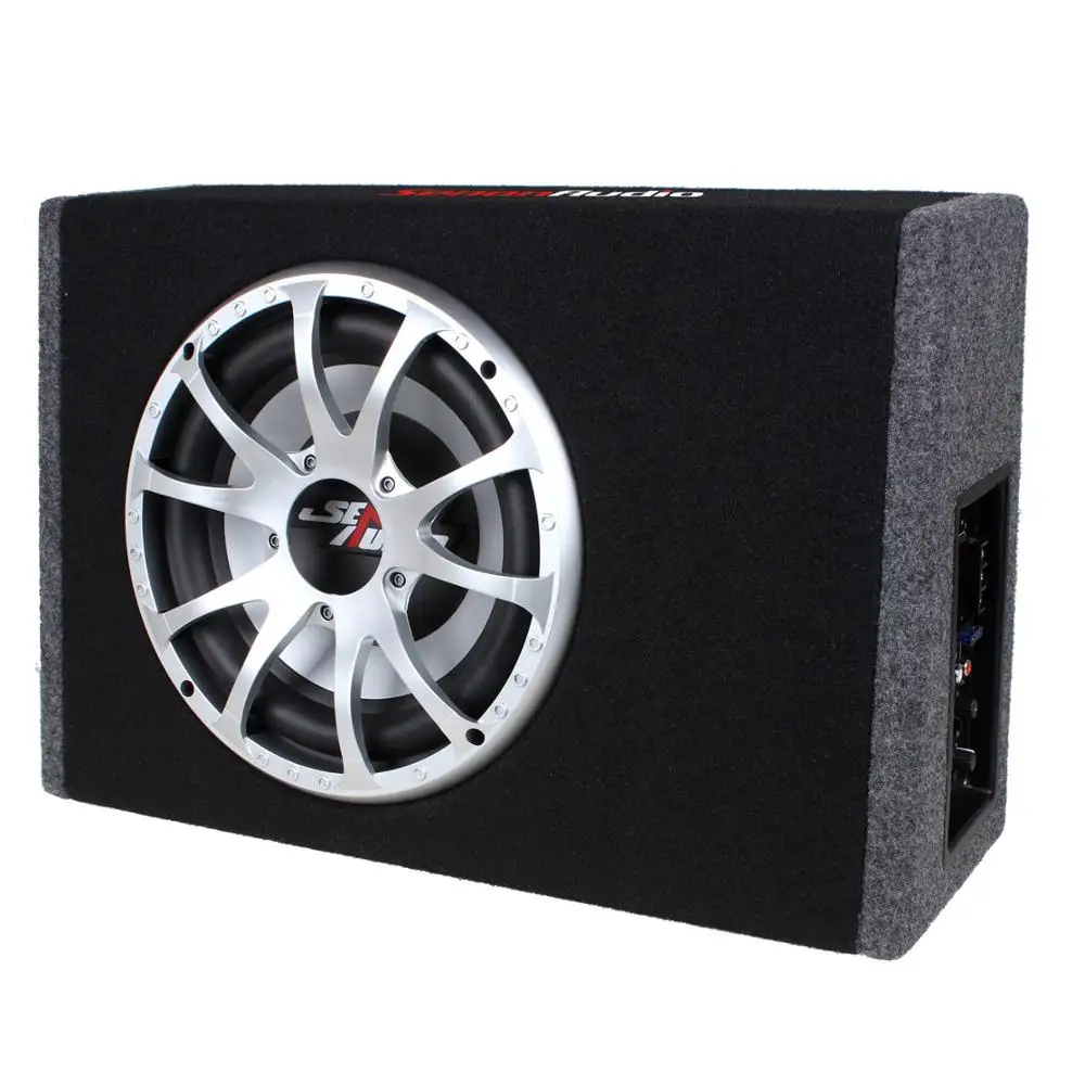 Custom 10 inch Power Amplifier Trapezoid Truck Subwoofer Box 12 inch Subwoofers in Box with amp Custom Made  subwoofer boxes