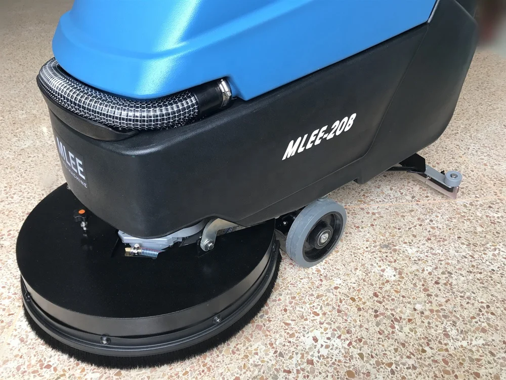 
MLEE20BT Inventory Factory Shops Garage Floor Scrubber Drier Marble Tiles Wet Dry Automatic Walking Floor Cleaning Machine 