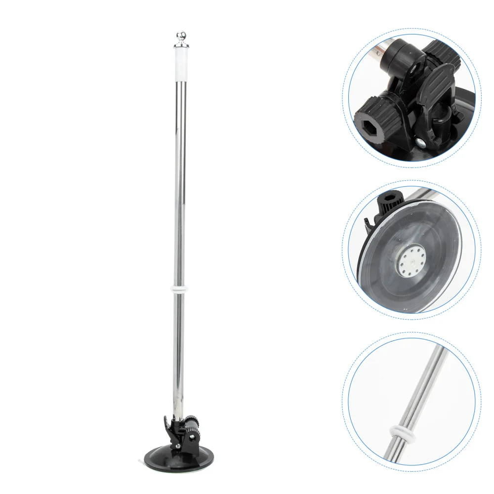 Car Holder Cup Suction Flagpole Mount Window Telescopic Support Bracket Universal Flag poles
