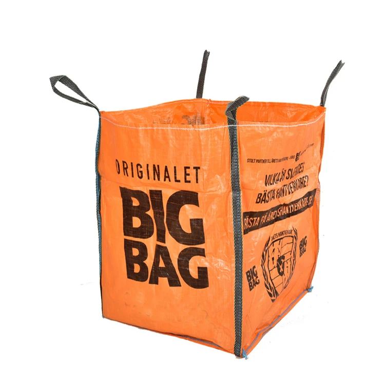 EGP Jumbo Woven Big Bulk Bags 500kg to 2000kg PP and Fiber Reinforced for Sand Cement Gravels Packing