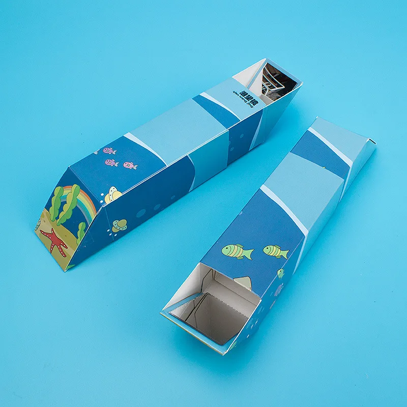 Folding Physics Educational STEM Experiment Toy DIY Foldable Mini Cardboard Paper Telescopic Periscope Teaching Tools
