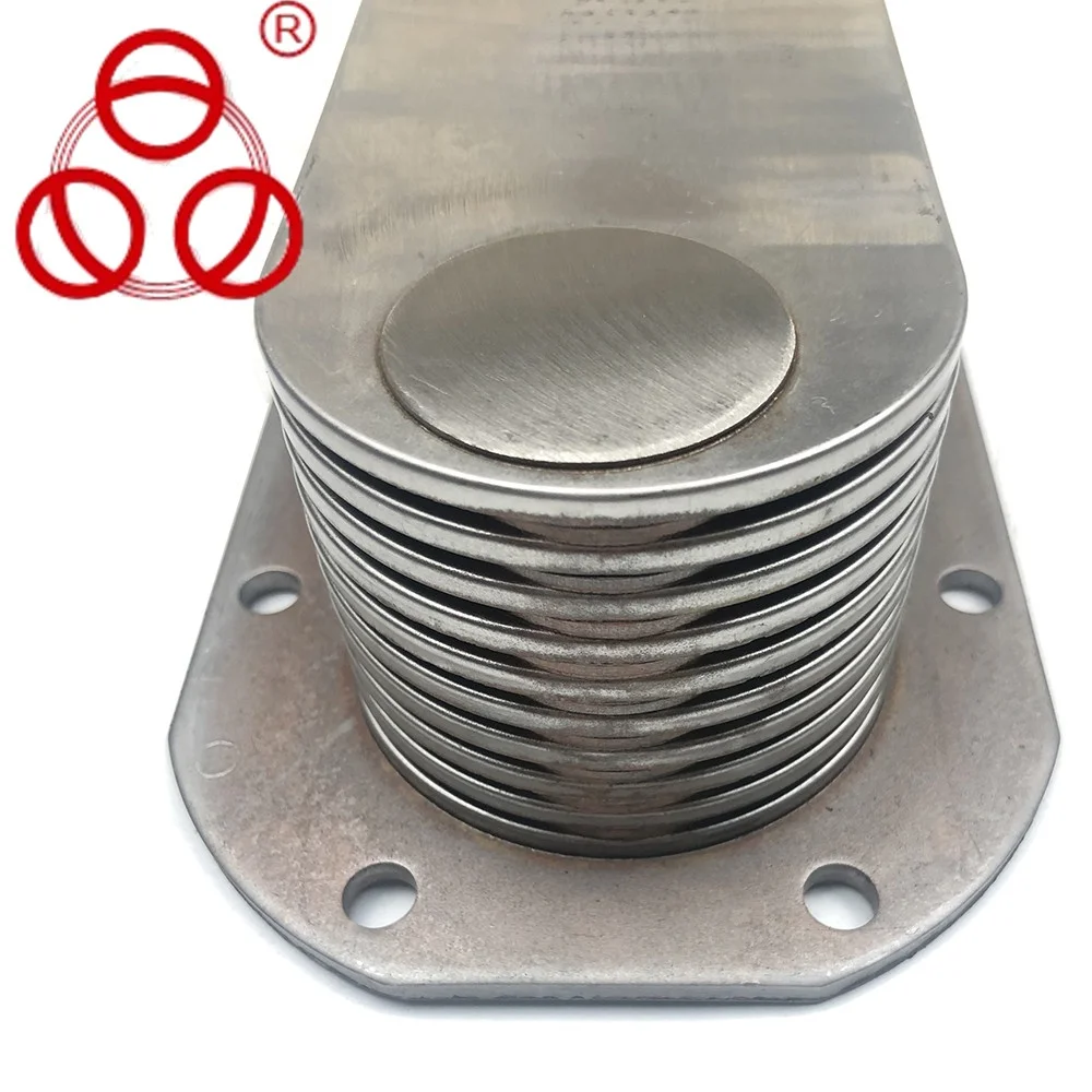 Auto diesel engine Cooling system parts truck oil water air cooler 23522416 10 11 14 16 plate used for Detroit Diesel Series 60