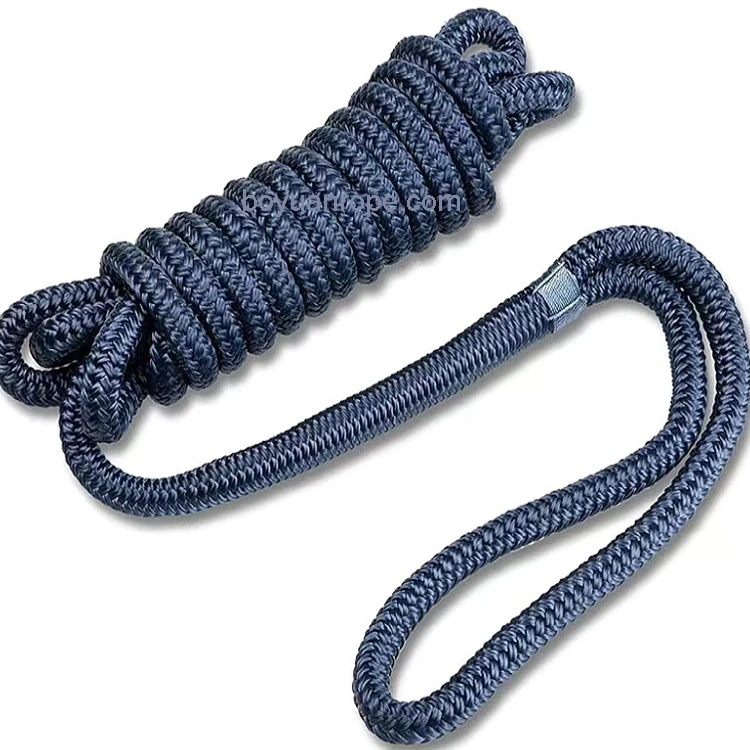 Yacht Rope Factory 14 mm Custom Color Double Braided Polyester Dock Line Boat dock line Sailing Yacht Boat Rope