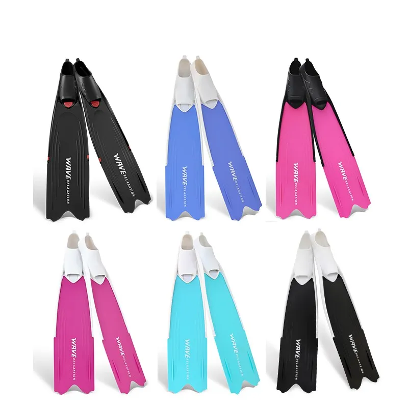 WAVE Professional use soft long blade has better driving force under water free diving fins