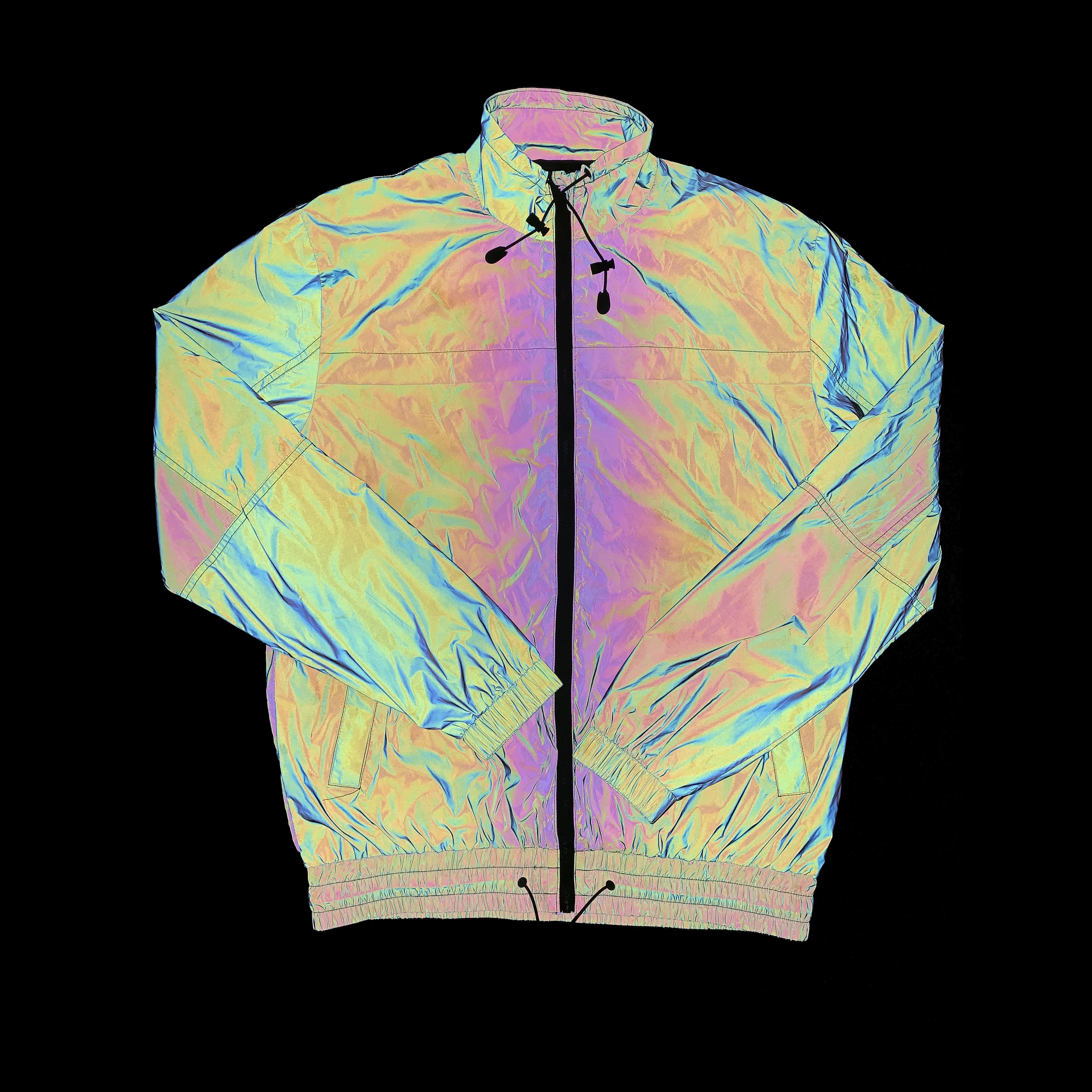 Reflective Rainbow Jacket For Outdoor Clothing