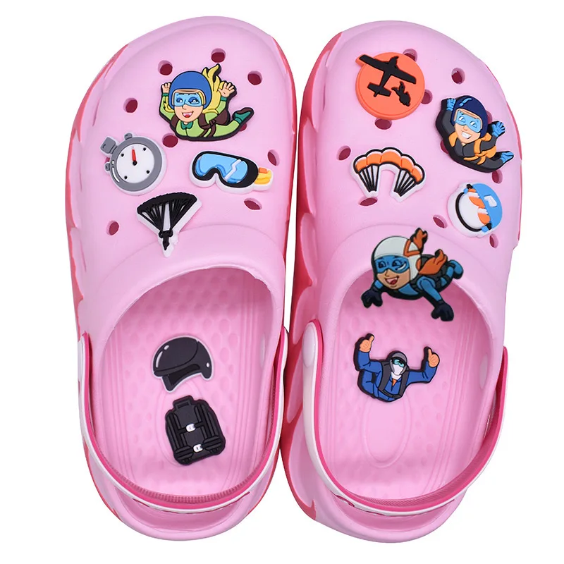 New skydiving shoes Extreme Sports Amulet Soft rubber Pvc shoe decoration removable shoe buckle blocking charm