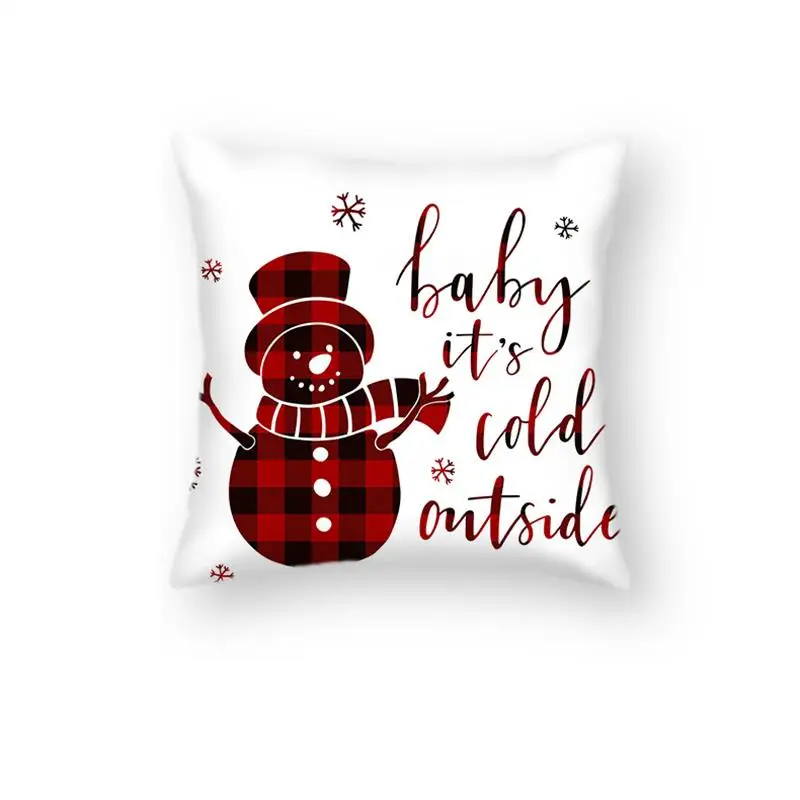 2024 Best Selling New Year Christmas Sofa Pillow Ins Cushion Case Holiday Decoration Living Room Hug
