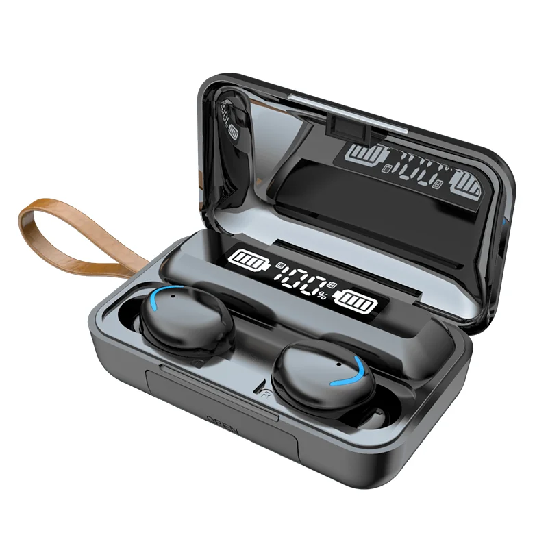 Factory Price F9-37 TWS Earphone with Noise Cancelling Bt 5.0 LED Display Wireless Earbuds Headphone 2000mah power bank Headset