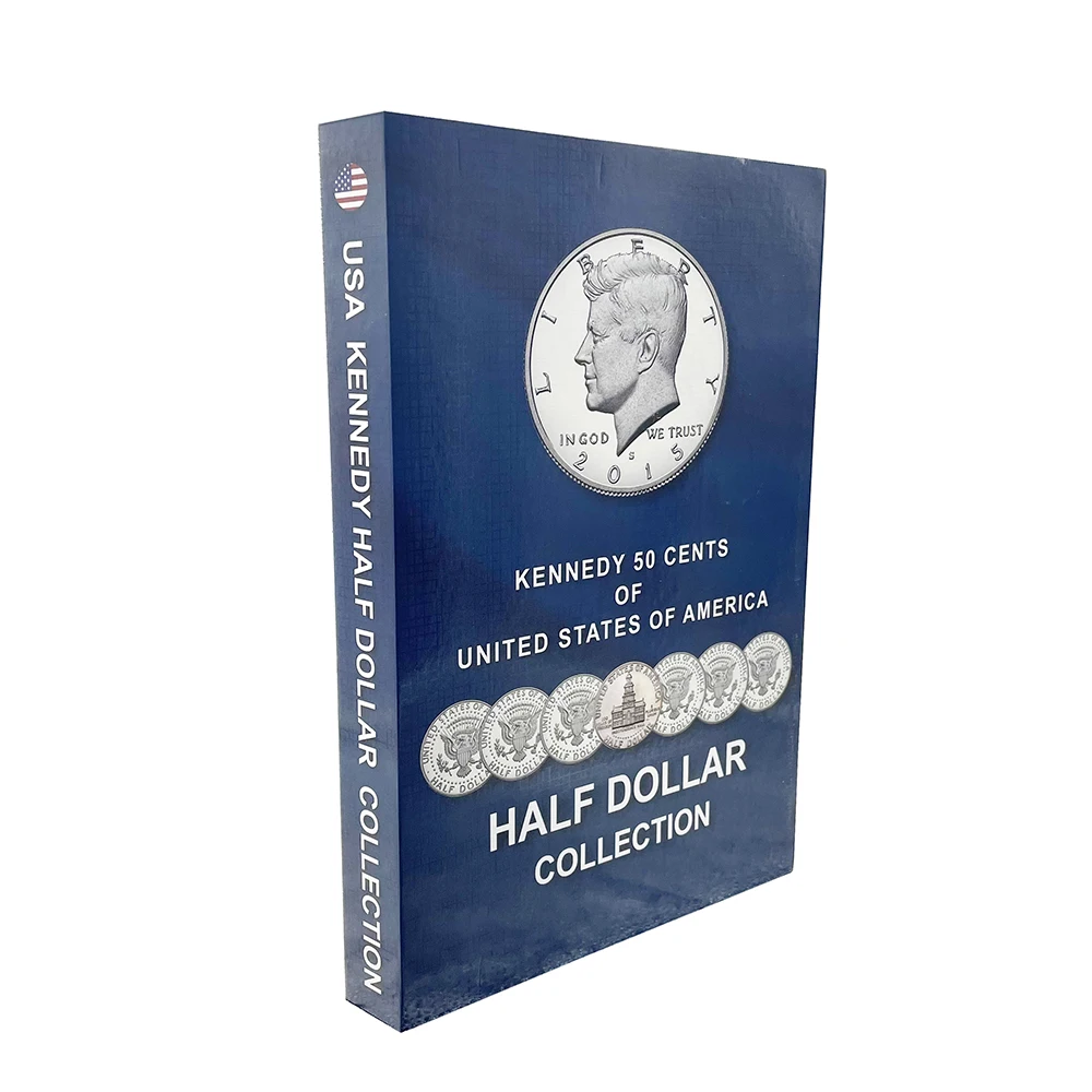 2022 USA Half dollar Coin Collecting Album equipped 120 capsule and writing stickers