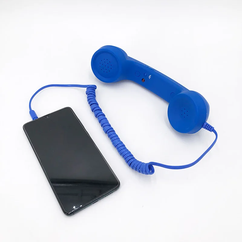 Classic Retro Phone Handset 3.5mm Jack Mini Mic Speaker Phone Call Receiver for comfortable call Telephone Headsets