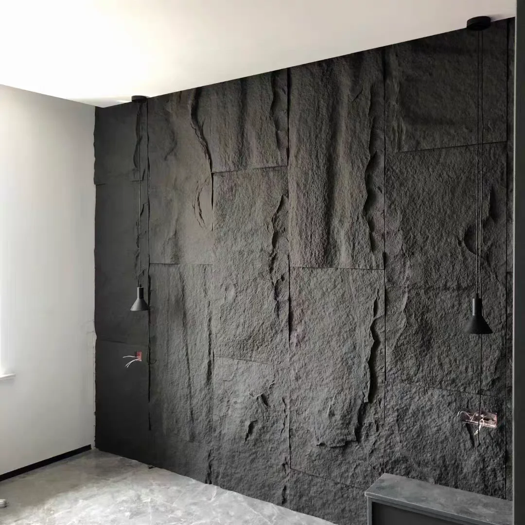 PU Polyurethane Slate-Stone lightweight easy Install faux culture artificial stone