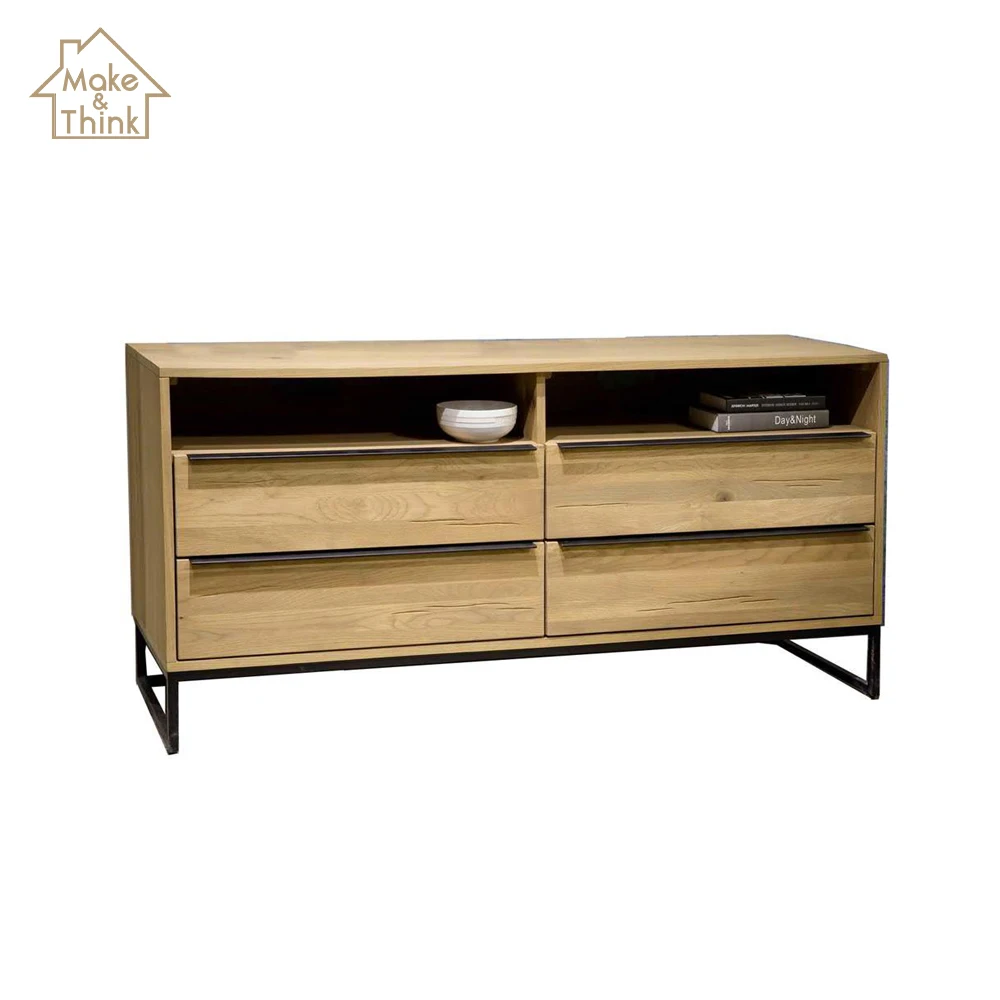
Hot sale modern solid wood bedroom home storage drawer cabinet 