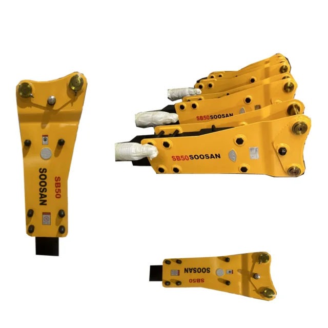 Manufacturer Supplier  Hydraulic Breakers SOOSAN  SB 50 TOP Type With Chisel 140mm For Excavator 18 to 26 Tons