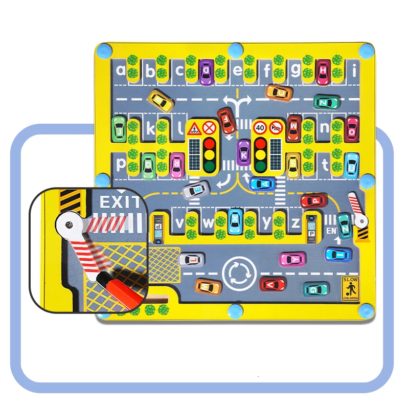 2024 Wholesale Educational Toy Wooden Maze Toy Game Animal Maze Toy Board Walk A Bead Maze