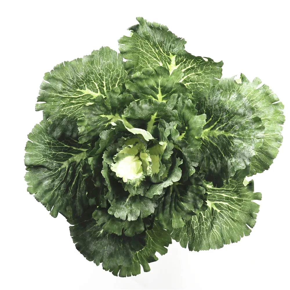 High quality huge size artificial flower artificial vegetables wholesale supplier for artificial cabbage