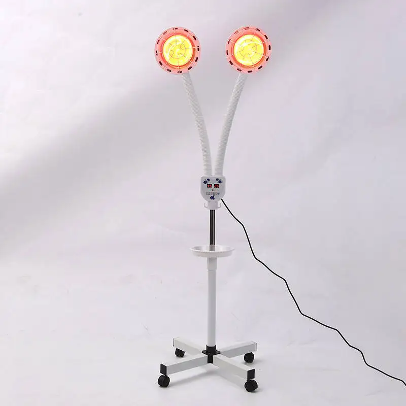 Double Head Adjustable Physical Infrared Heat Body Massager / Hair Growth Far Infrared Light Therapy Lamp