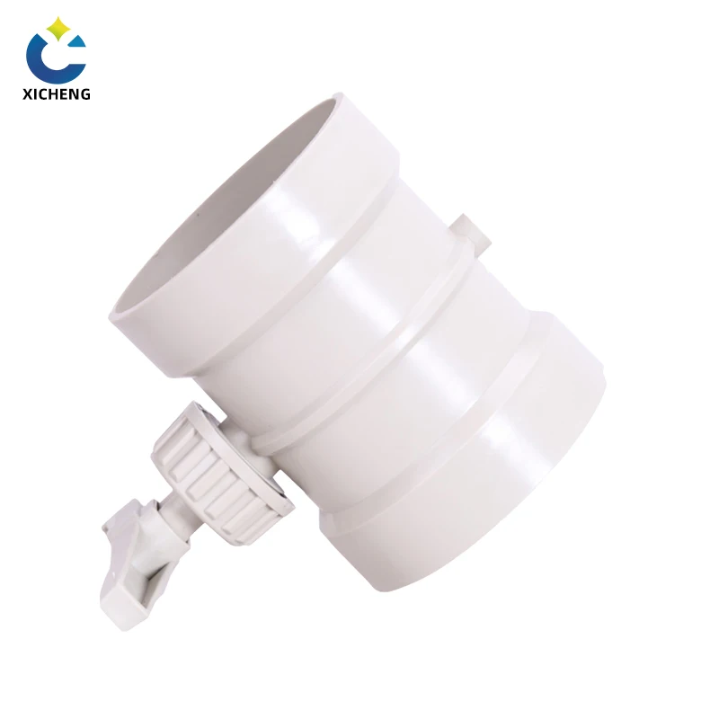 pp plastic pipe fittings air flow control valve for ventilation