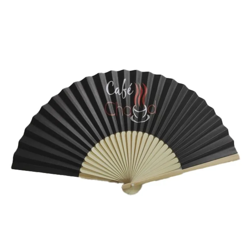 2024 High Quality Personalized Bamboo Hand held fan Custom printed Logo folding fan Wholesale fan