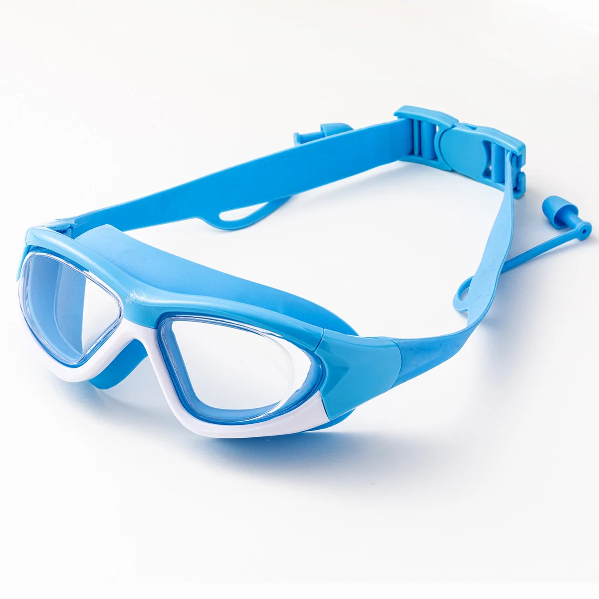 Swimming glasses for kids  anti fog swim eyewear Earplugs   Kids Swim Masks Wide Vision