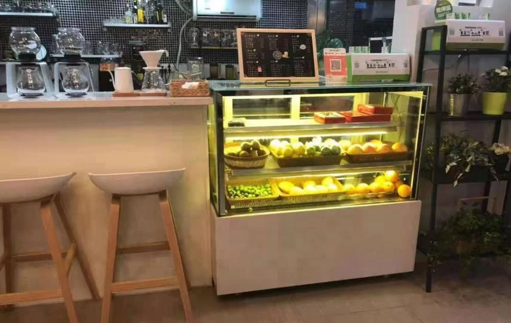 Professional Cake Showcase Bakery Glass Display Refrigerator Made In China