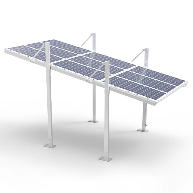 Off-grid or on-grid solar carport Solar energy parking structure  Carbon free carport PV power generation carport