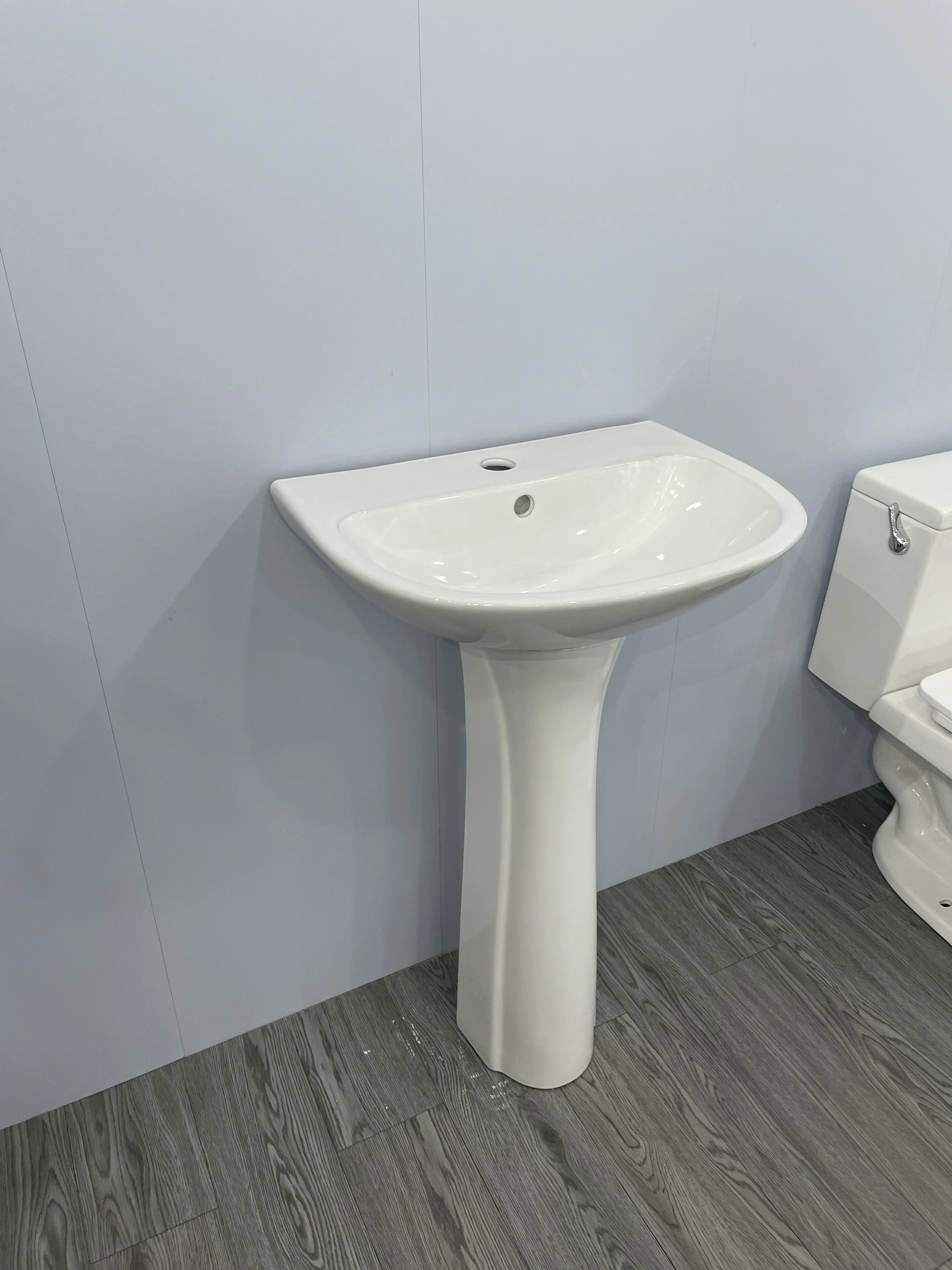 China pedestal sink bathroom standing ceramic full pedestal wash basin