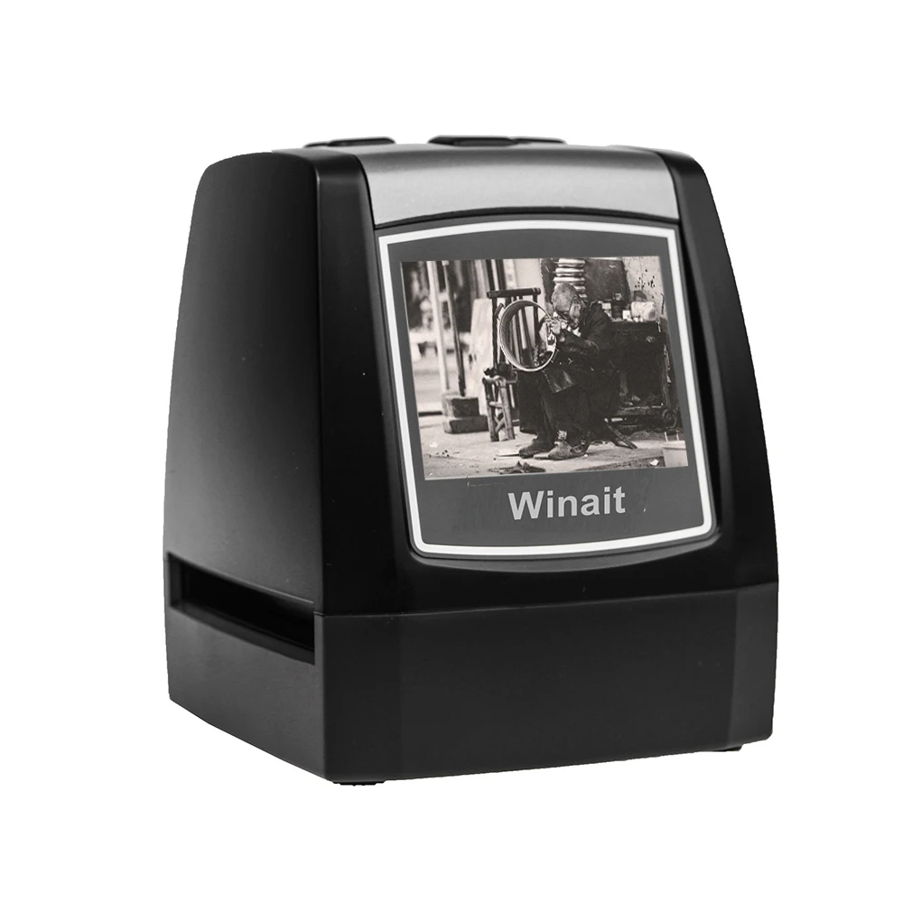 35mm slide film scanner with color display