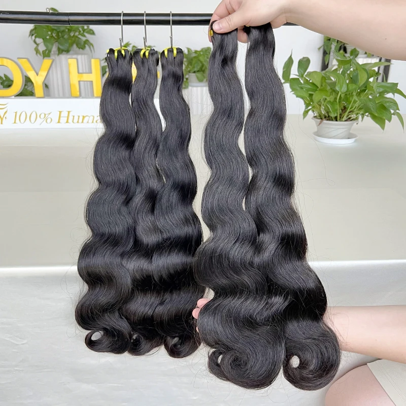 Wholesale Virgin Cuticle Aligned Hair Weft Body Wave Super Double Drawn Vietnamese Raw Human Hair Bundles