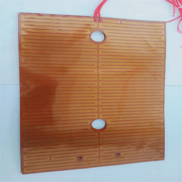 1/6 Film Heating Customized 24W Flexible Polyimide Film Heating Pad2022