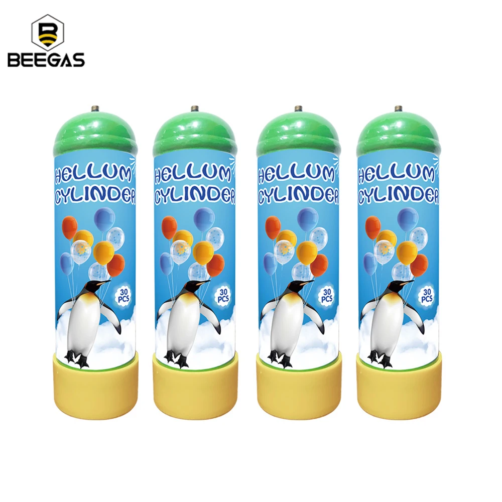 Factory Directly Sale 2.2L Disposable Portable 30Lb Filled 99.99% Helium Gas 2.52Kg Helium Gas Cylinder For Balloon