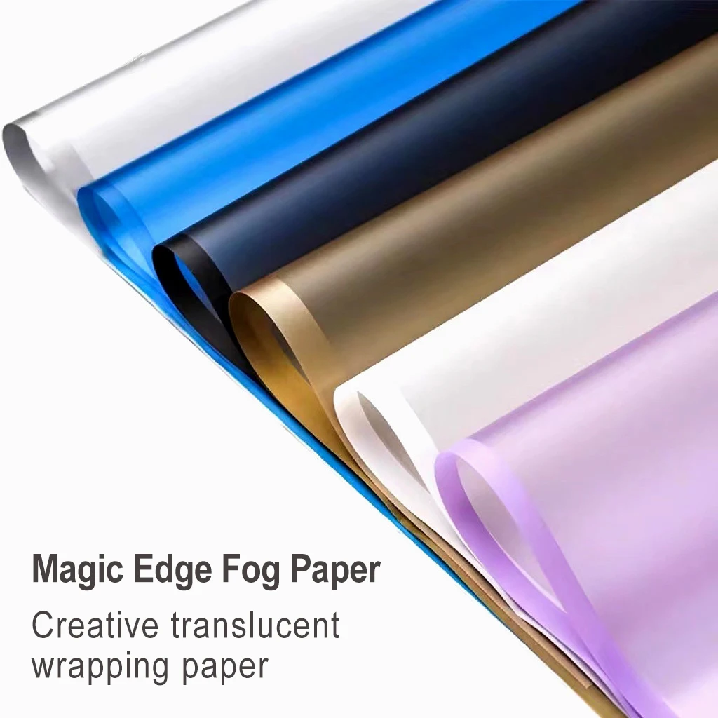 China New Flower Beautiful Wrapping Translucent Space Phnom Surface Bouquet Edging Mist Paper