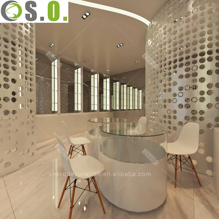 Modern shop optical display with display racks for mall