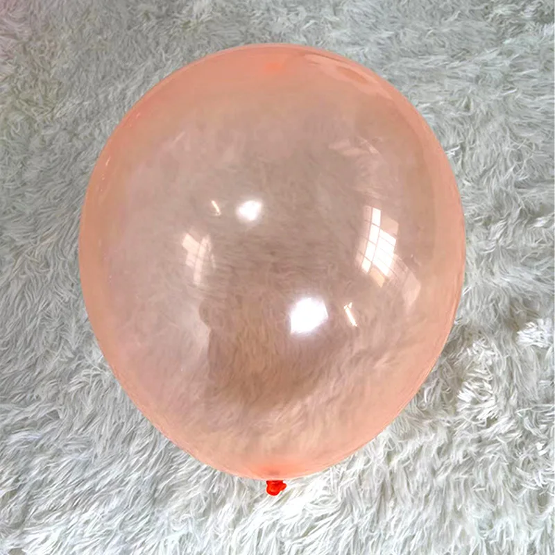 Neon party 10 12 inch transparent 7 color star heart round  bar disco decoration latex glow in the dark luminous balloons